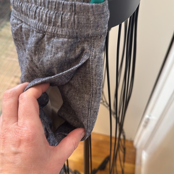 J Crew Drawstring Linen Pants-Sz L - Picture 3 of 8